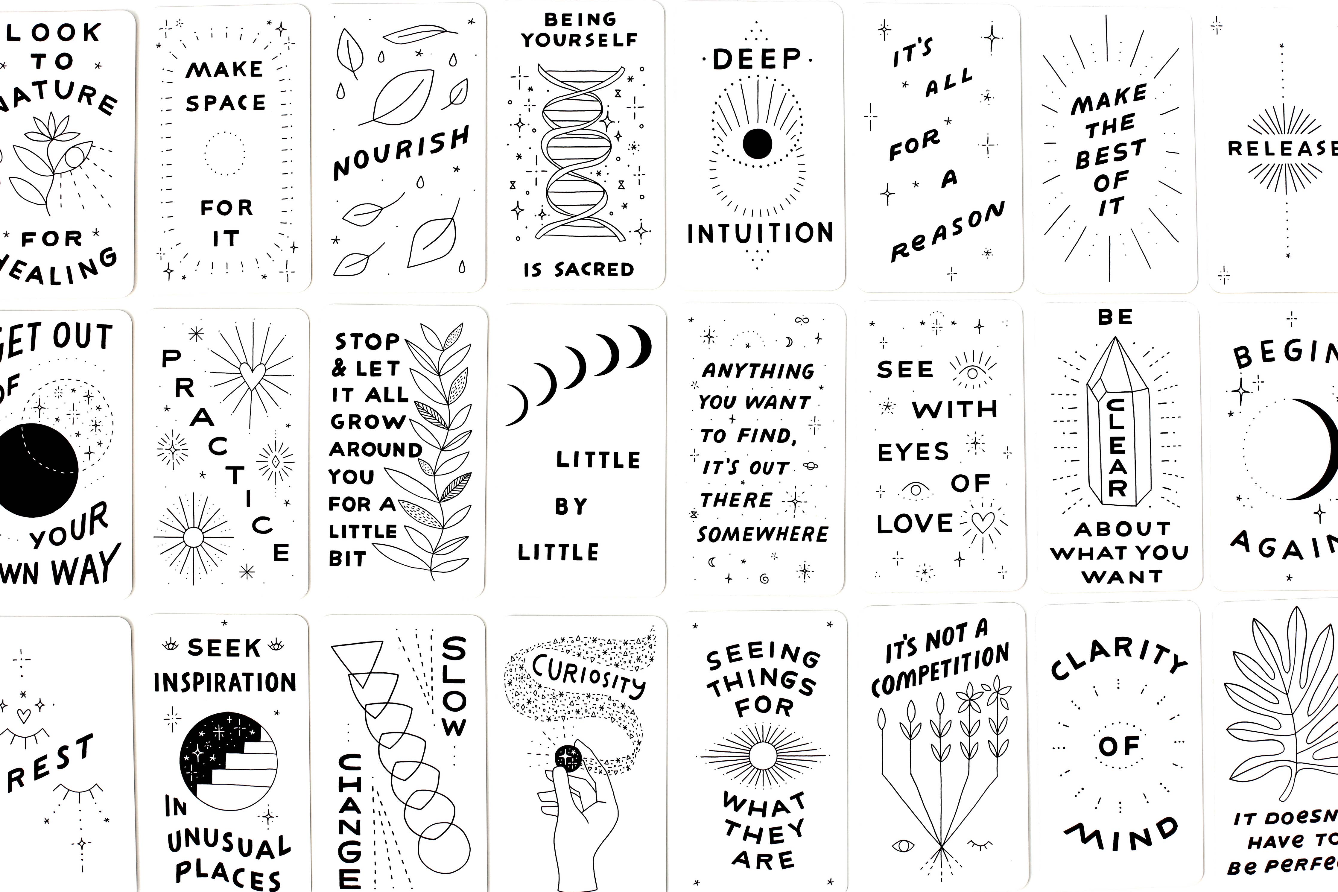 Inquire Within Reflection Affirmation Deck - Confía Collective