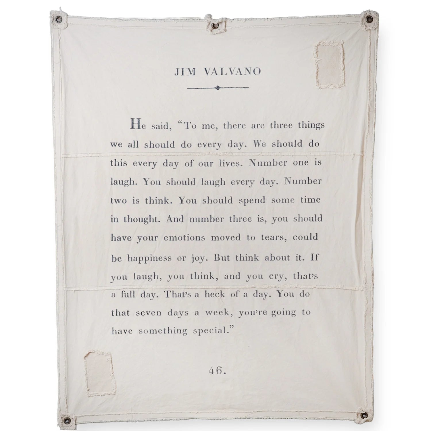 Jim Valvano Quote Wall Tarp - Confía Collective