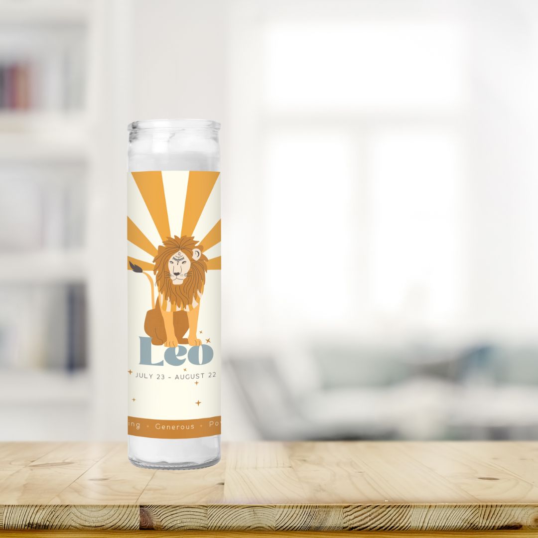 Leo Prayer Candle - Confía Collective