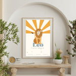 Leo Zodiac Poster - Confía Collective
