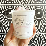 Let Love Lead The Way Confía Crystal Candle - Confía Collective