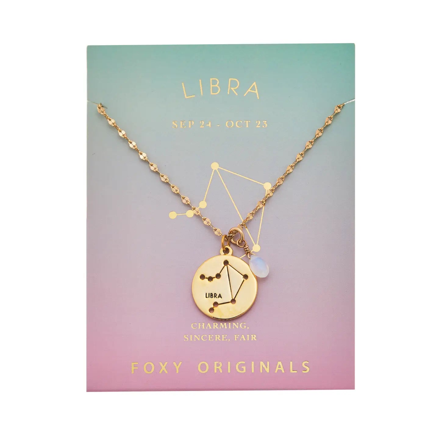 Libra Constellation Gold Necklace - Confía Collective