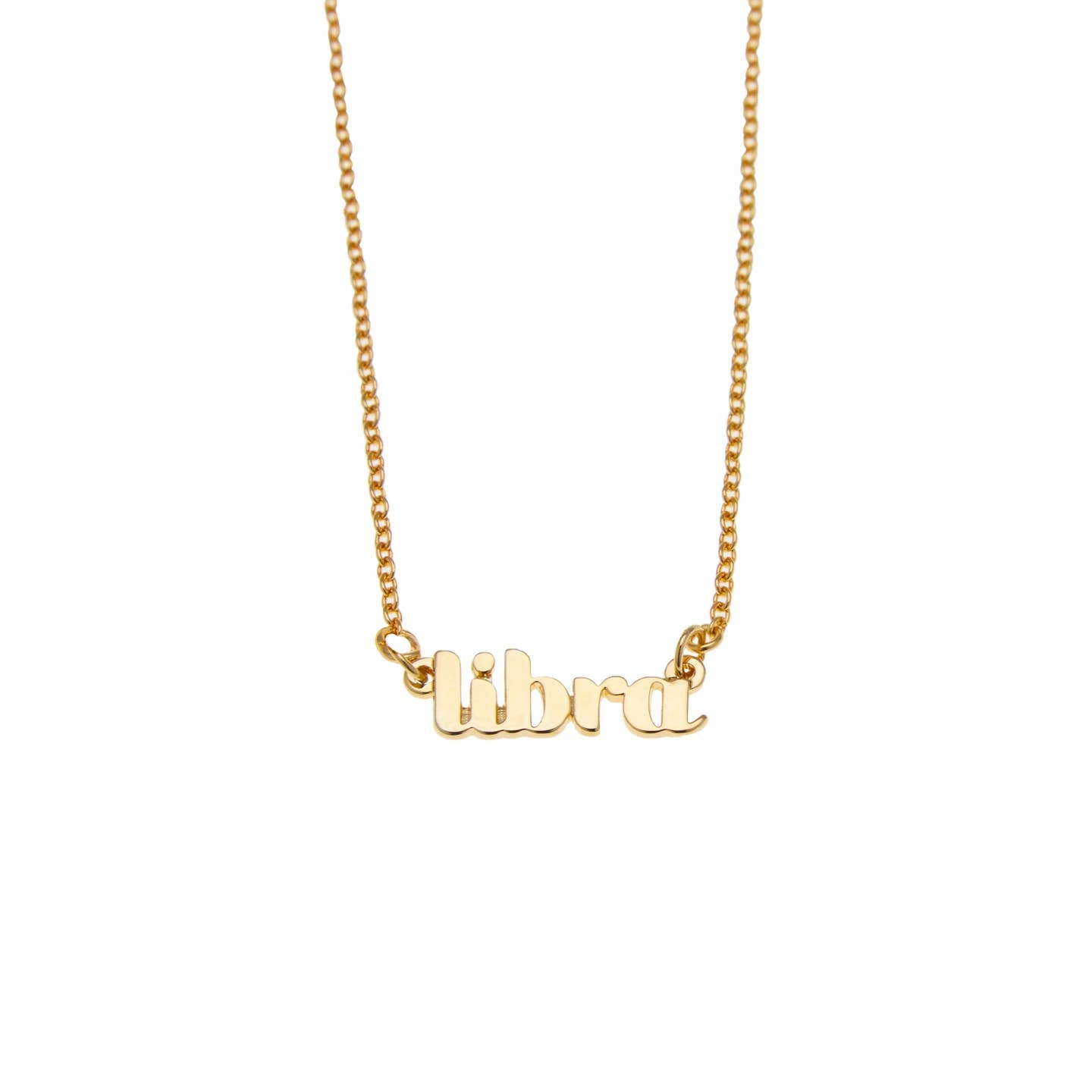 Libra Zodiac Name Necklace - Confía Collective