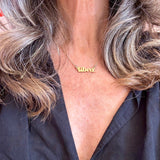Libra Zodiac Name Necklace - Confía Collective