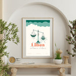 Libra Zodiac Poster - Confía Collective