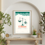 Libra Zodiac Poster - Confía Collective