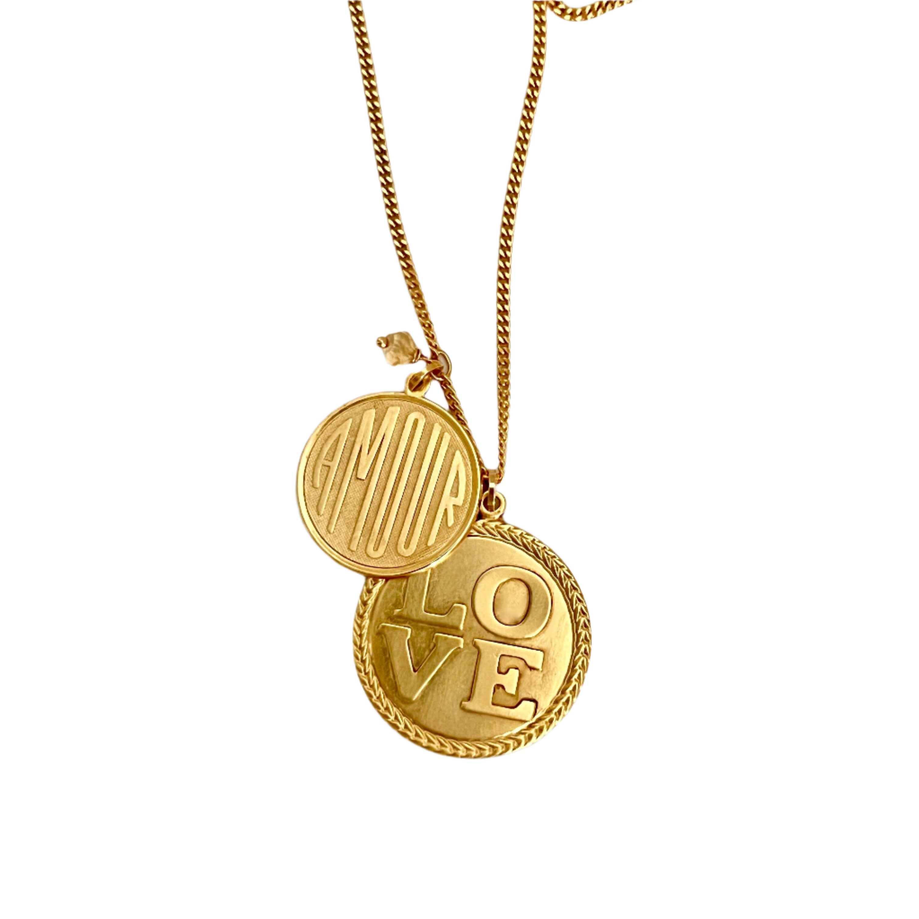 Love + Amour Necklace - Confía Collective