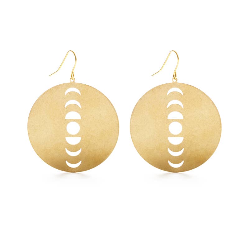 Lunar Phases Earrings - Confía Collective
