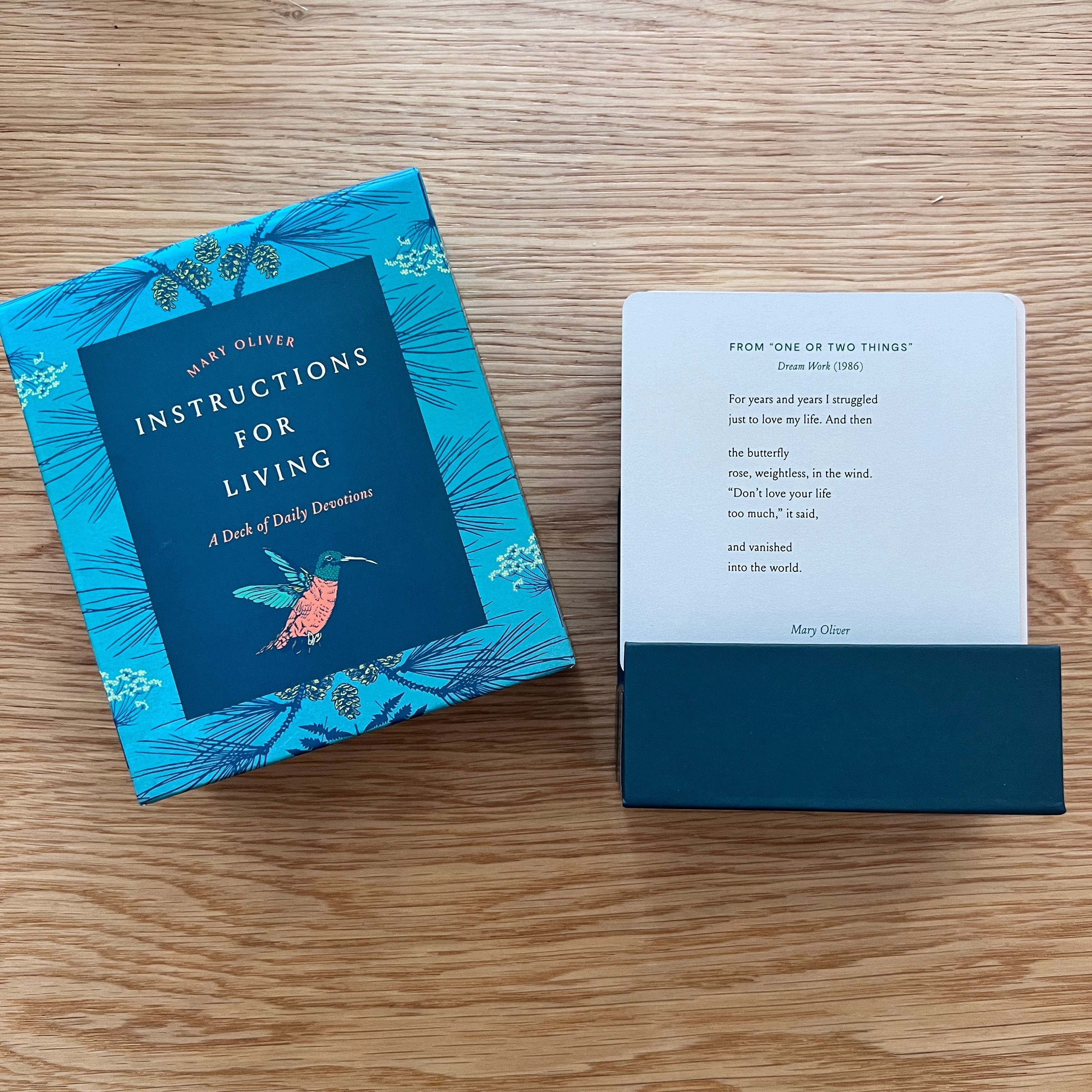 Mary Oliver's Instructions for Living: A Daily Deck of Devotions - Confía Collective