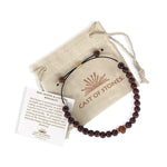 Men's Red Jasper and Cypress Adjustable Bracelet - Confía Collective