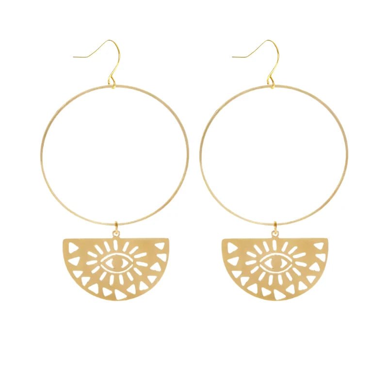 Mind's Eye Gold Hoops - Confía Collective