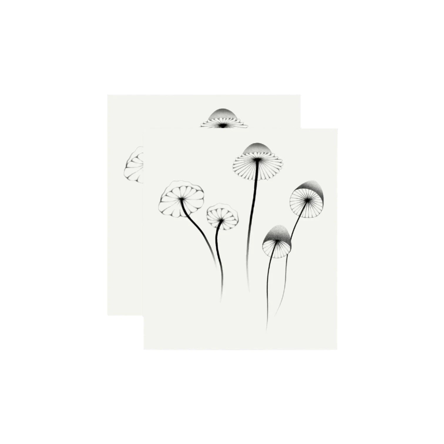 Mushrooms Temporary Tattoo Set - Confía Collective