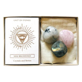 New Beginnings Crystal Stone Set in Box - Confía Collective