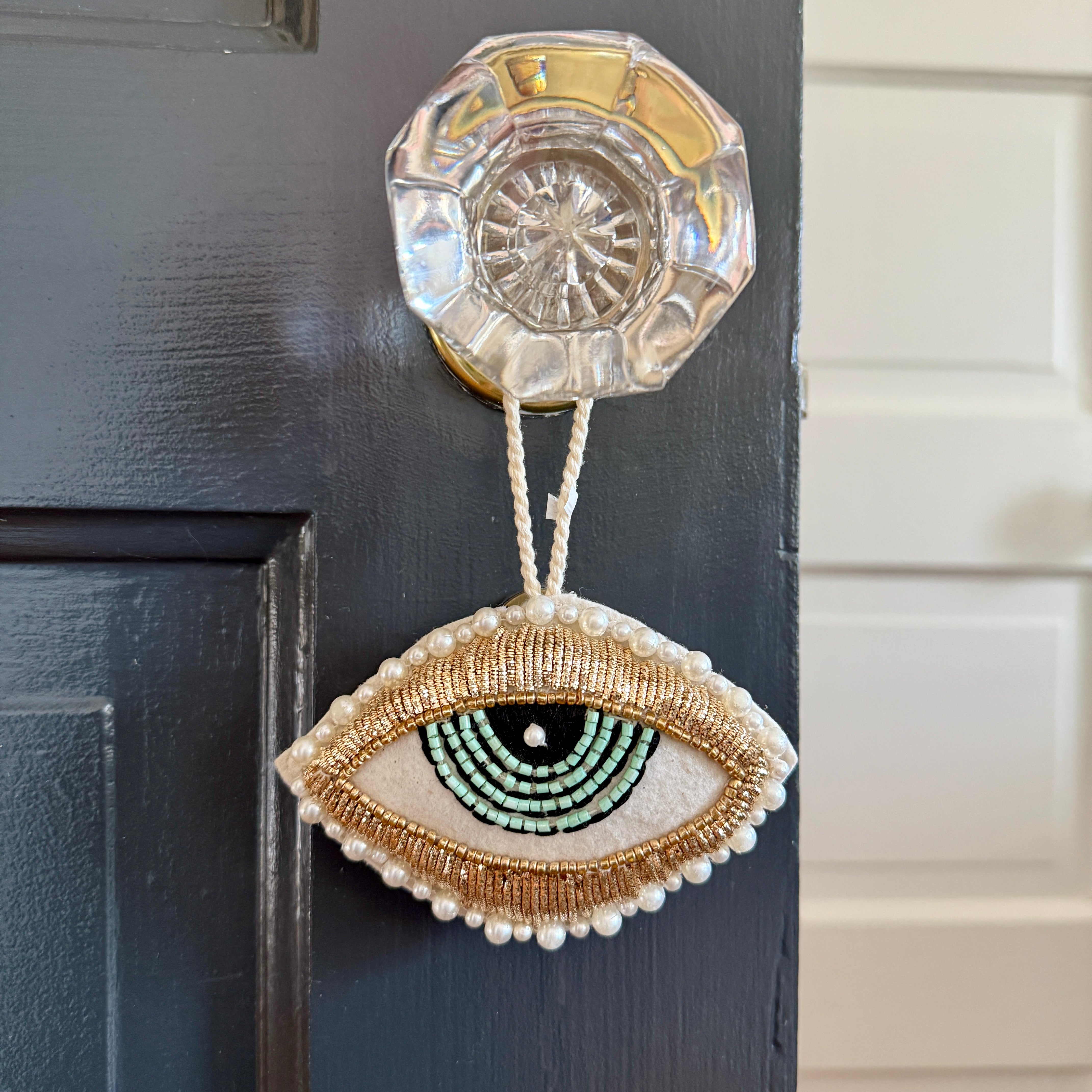 Occhio Gold and Turquoise Evil Eye Ornament - Confía Collective