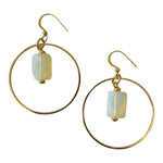 Opalite Hoop Earrings - Confía Collective