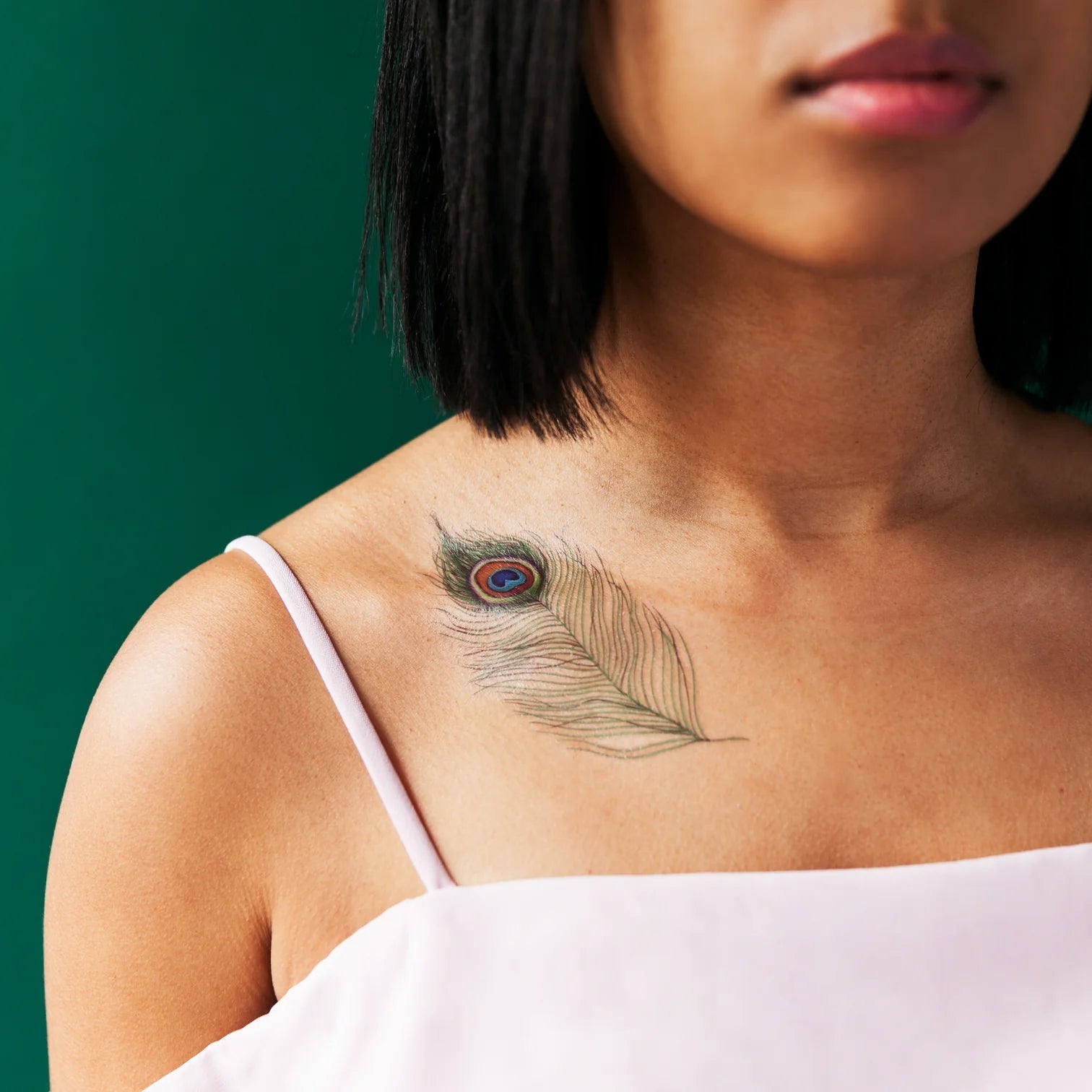 Peacock Feather Temporary Tattoo Set - Confía Collective