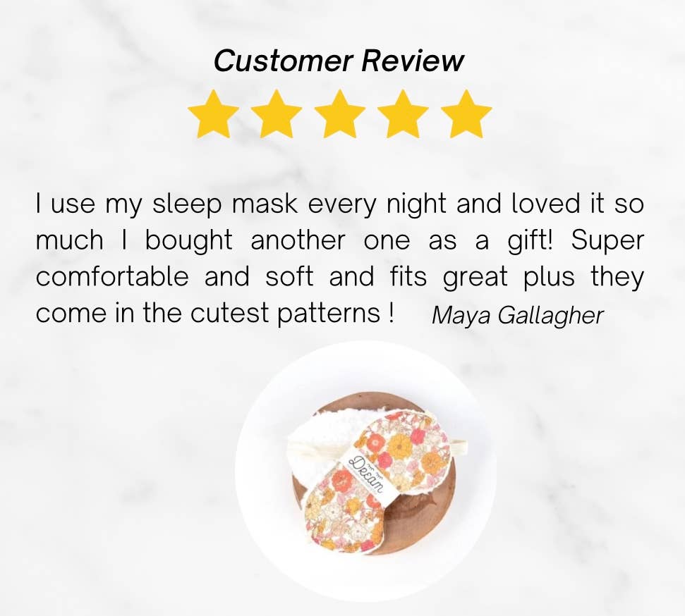 Petite Fleur Sleep Mask - Confía Collective