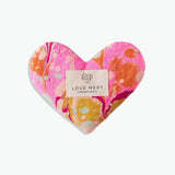 Pink Heart Shaped Flaxseed and Lavender Eye Pillow - Confía Collective