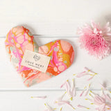 Pink Heart Shaped Flaxseed and Lavender Eye Pillow - Confía Collective
