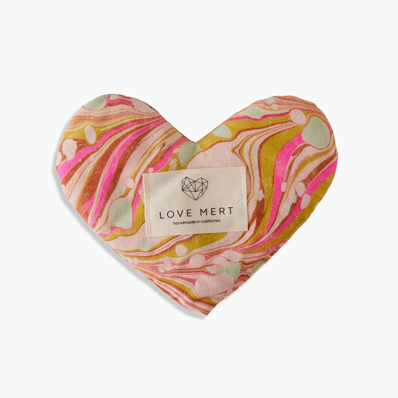 Pink Heart Shaped Flaxseed and Lavender Eye Pillow - Confía Collective