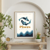 Pisces Zodiac Poster - Confía Collective