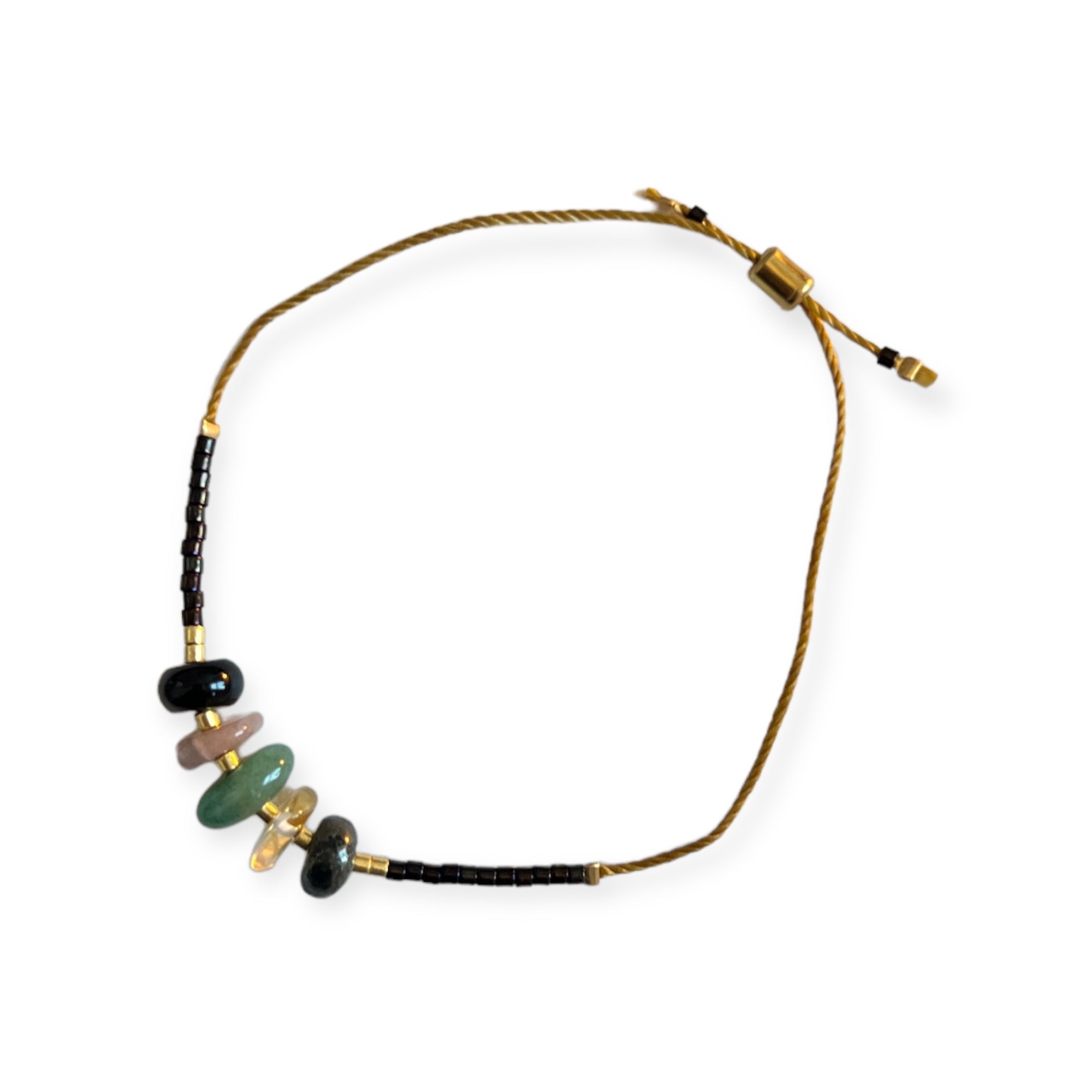 Prosperity + Abundance Gemstone Adjustable Bracelet - Confía Collective