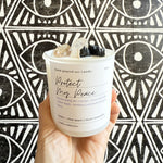Protect My Peace Confía Crystal Candle - Confía Collective