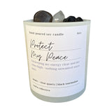 Protect My Peace Confía Crystal Candle - Confía Collective