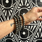 Pyrite Crystal 8mm Bead Bracelet - Confía Collective