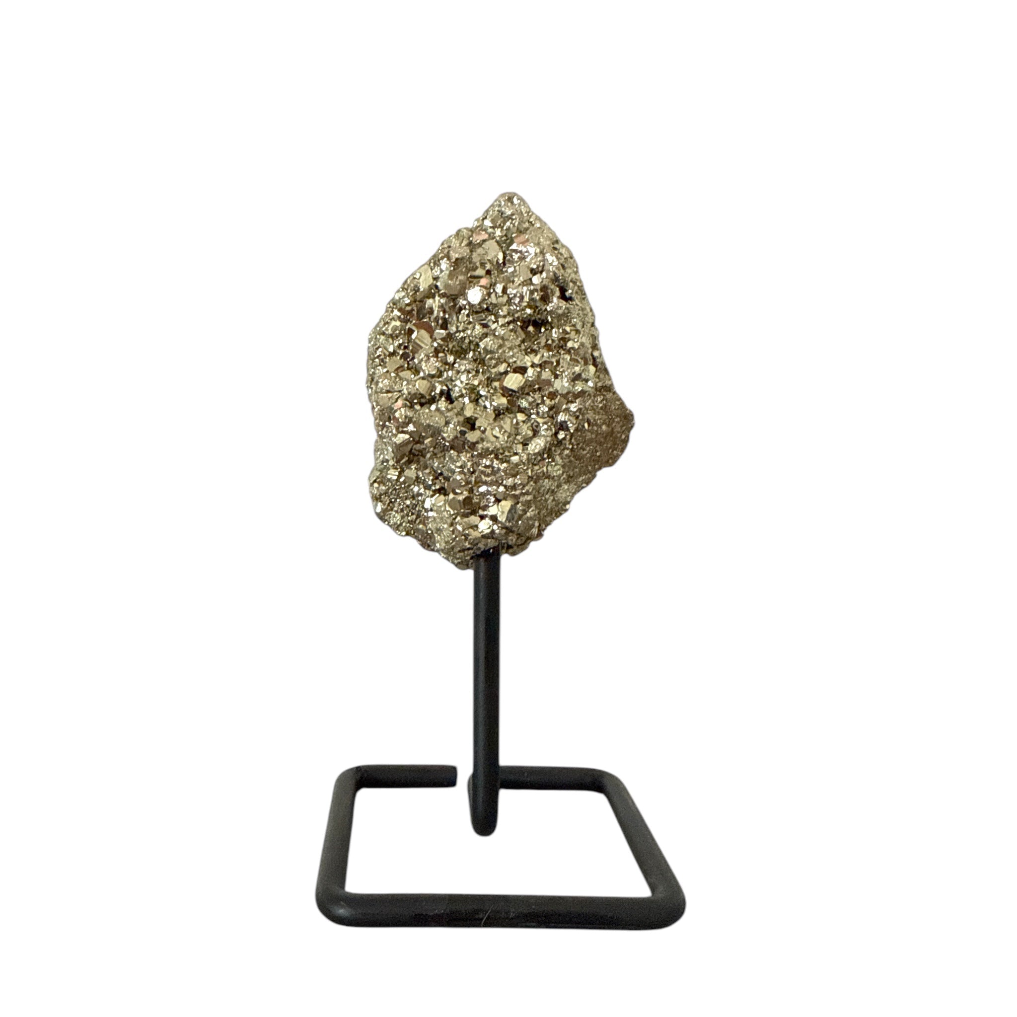 Pyrite Crystal Cluster On Stand - Confía Collective