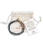 Pyrite Crystal Gemstone Necklace/Triple Bead Bracelet - Confía Collective