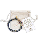 Pyrite Crystal Gemstone Necklace/Triple Bead Bracelet - Confía Collective