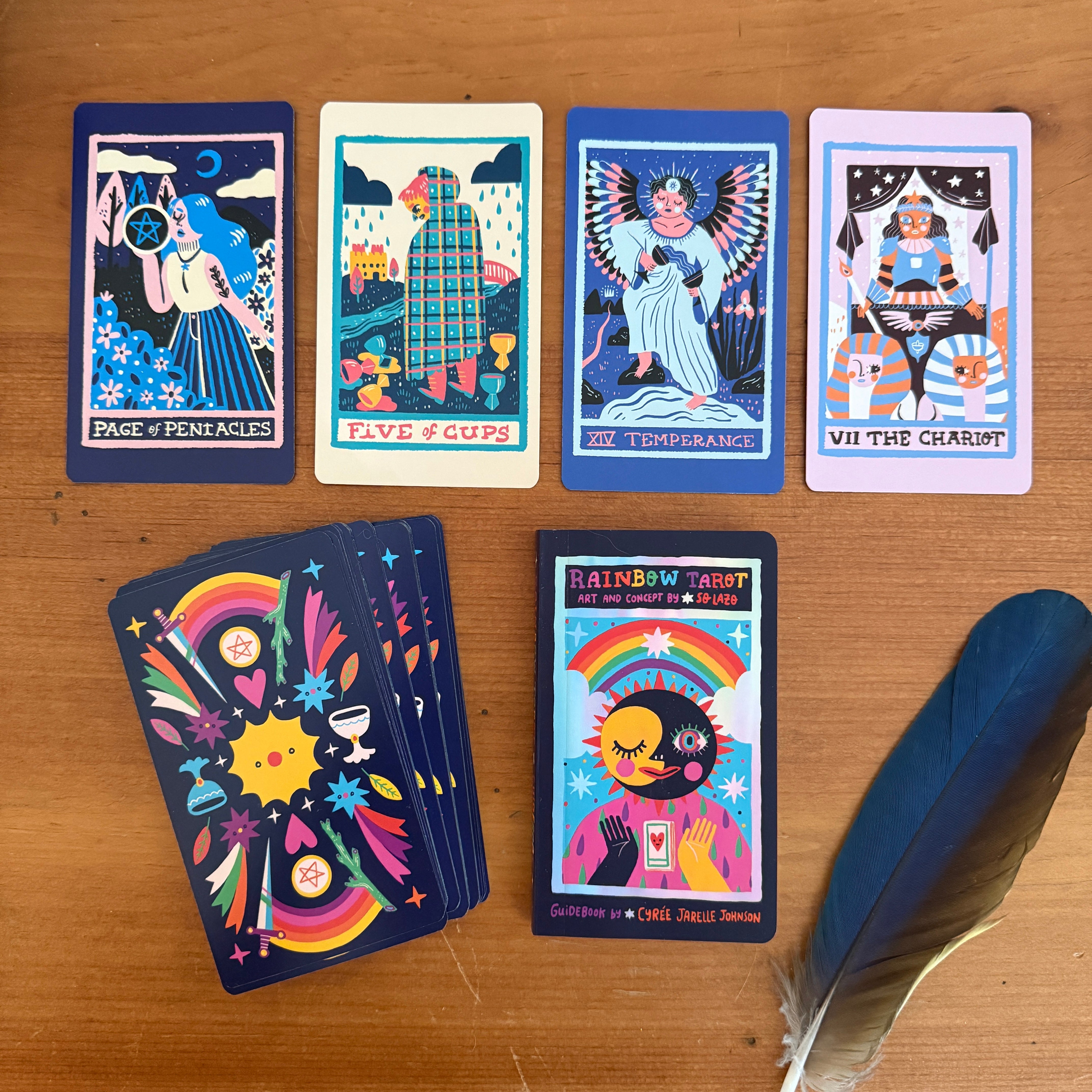 Rainbow Tarot Deck & Guidebook - Confía Collective