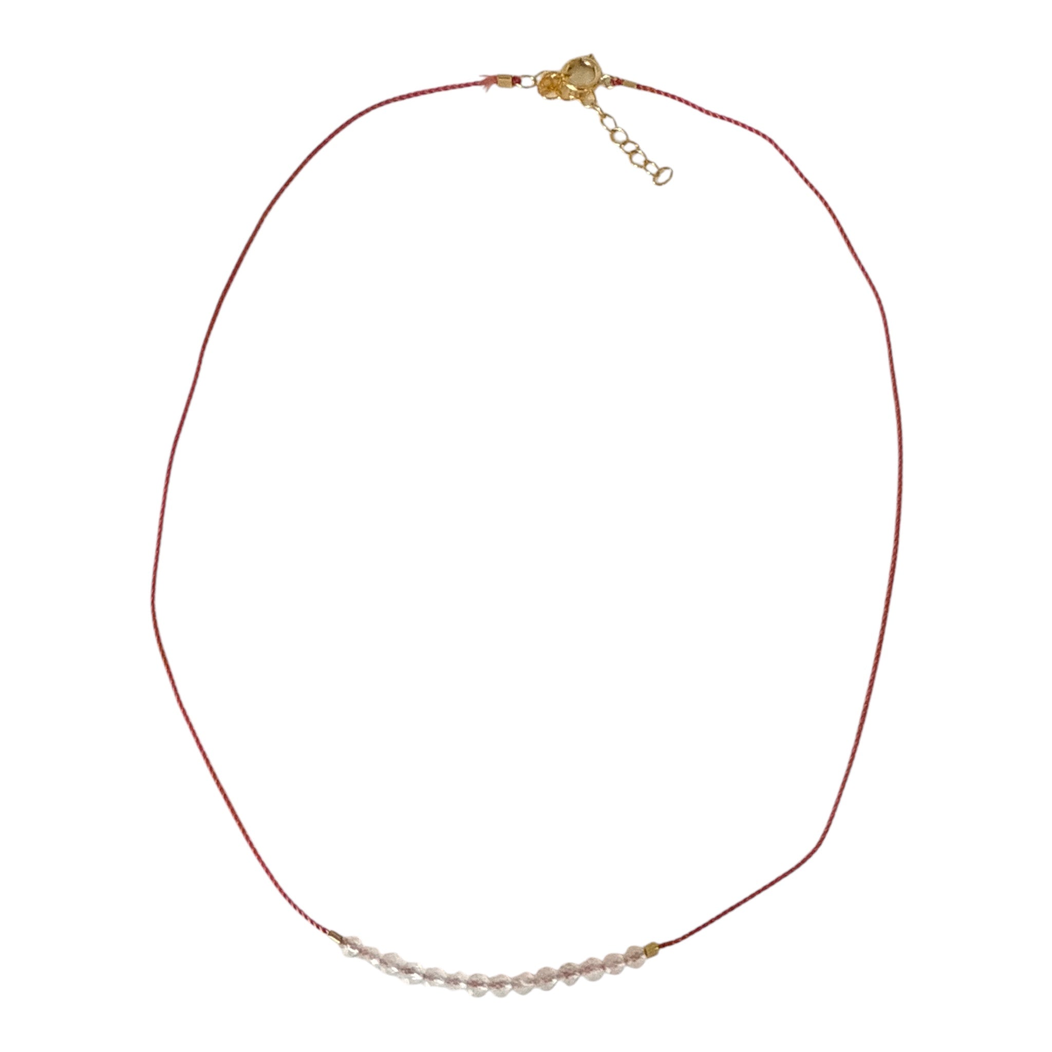 Rose Quartz Gemstone Necklace - Confía Collective