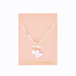 Rosie Heart Necklace on Staple Chain - Confía Collective