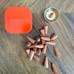 Saffron Rose Incense Cone in Tin - Confía Collective