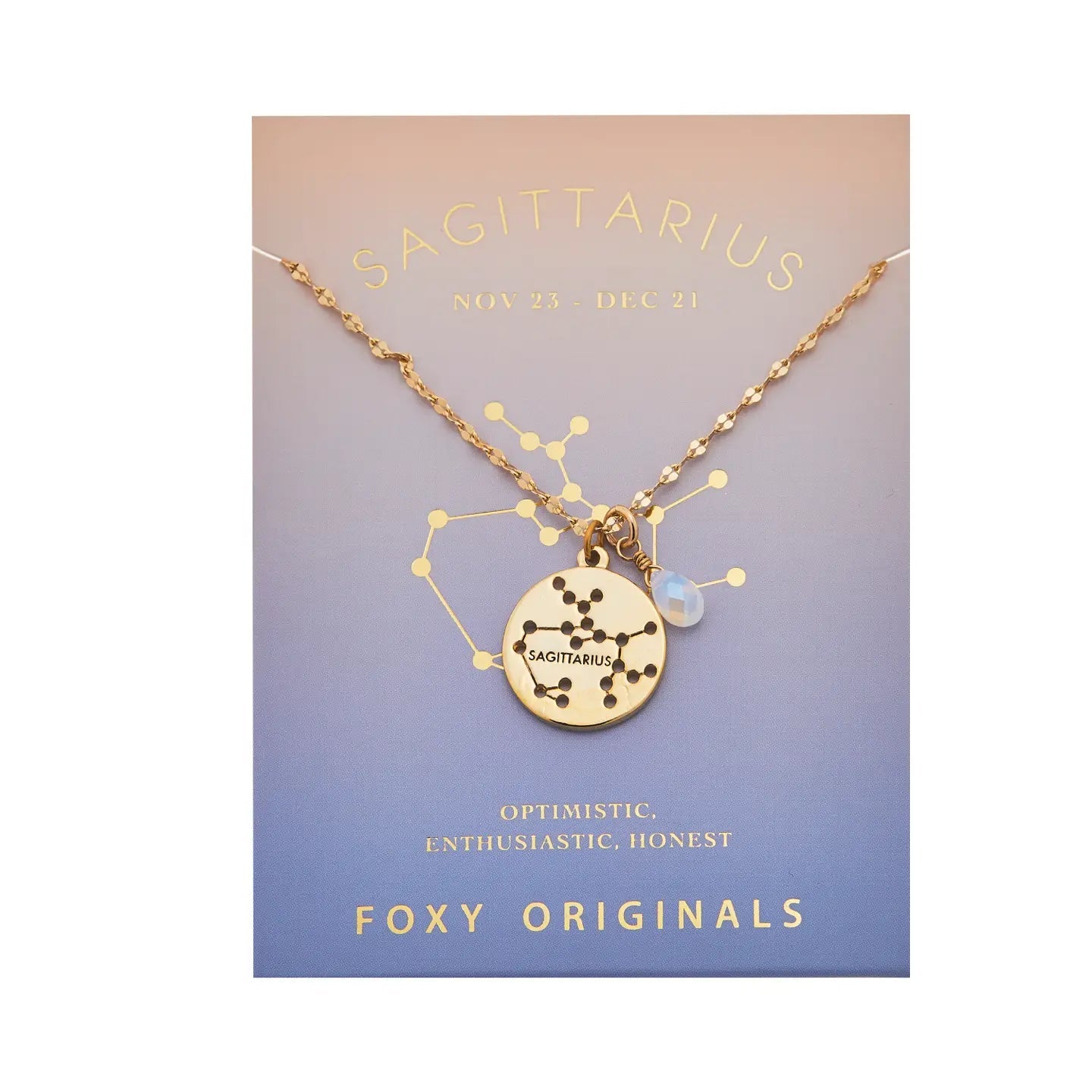 Sagittarius Constellation Gold Necklace - Confía Collective