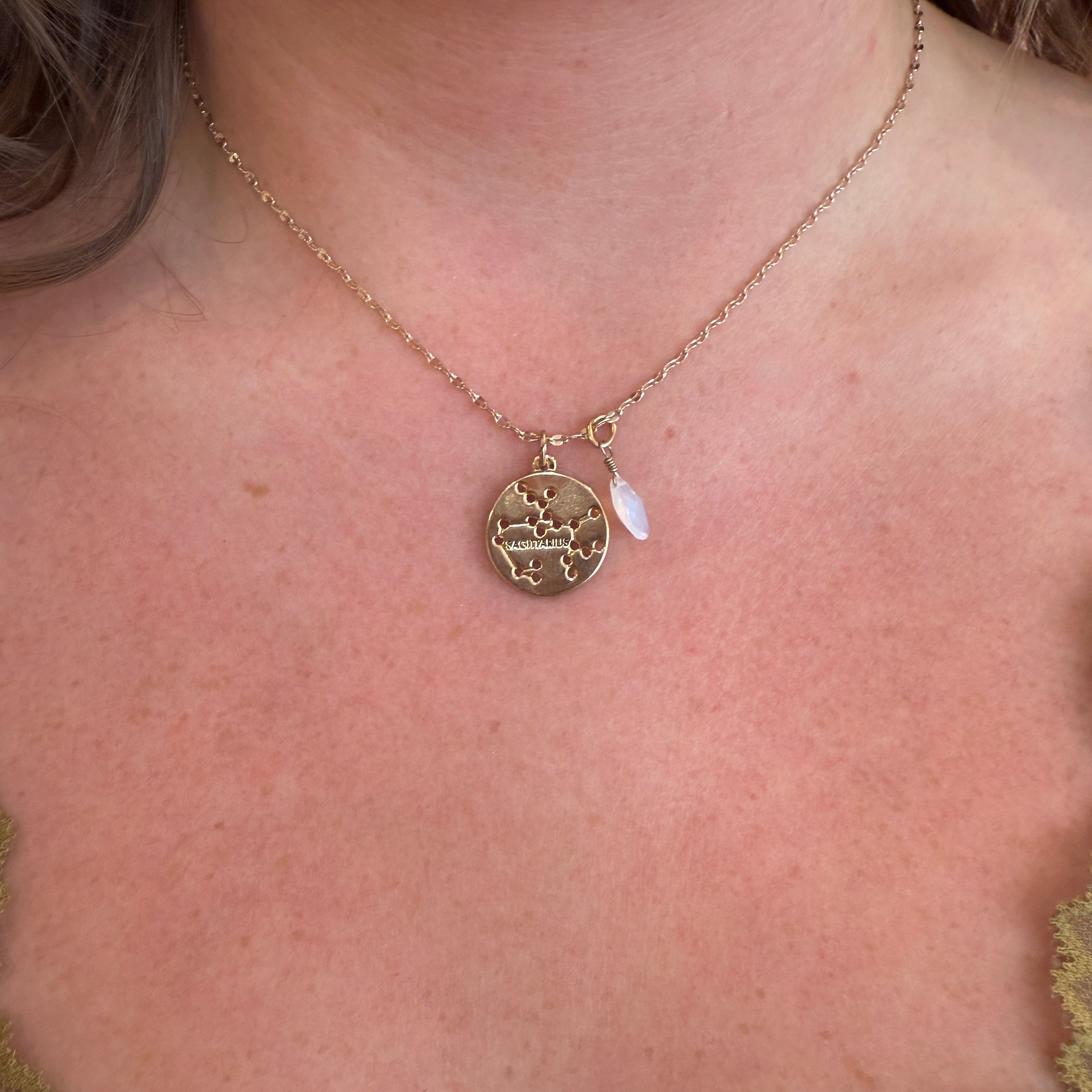 Sagittarius Constellation Gold Necklace - Confía Collective