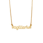 Sagittarius Zodiac Name Necklace - Confía Collective