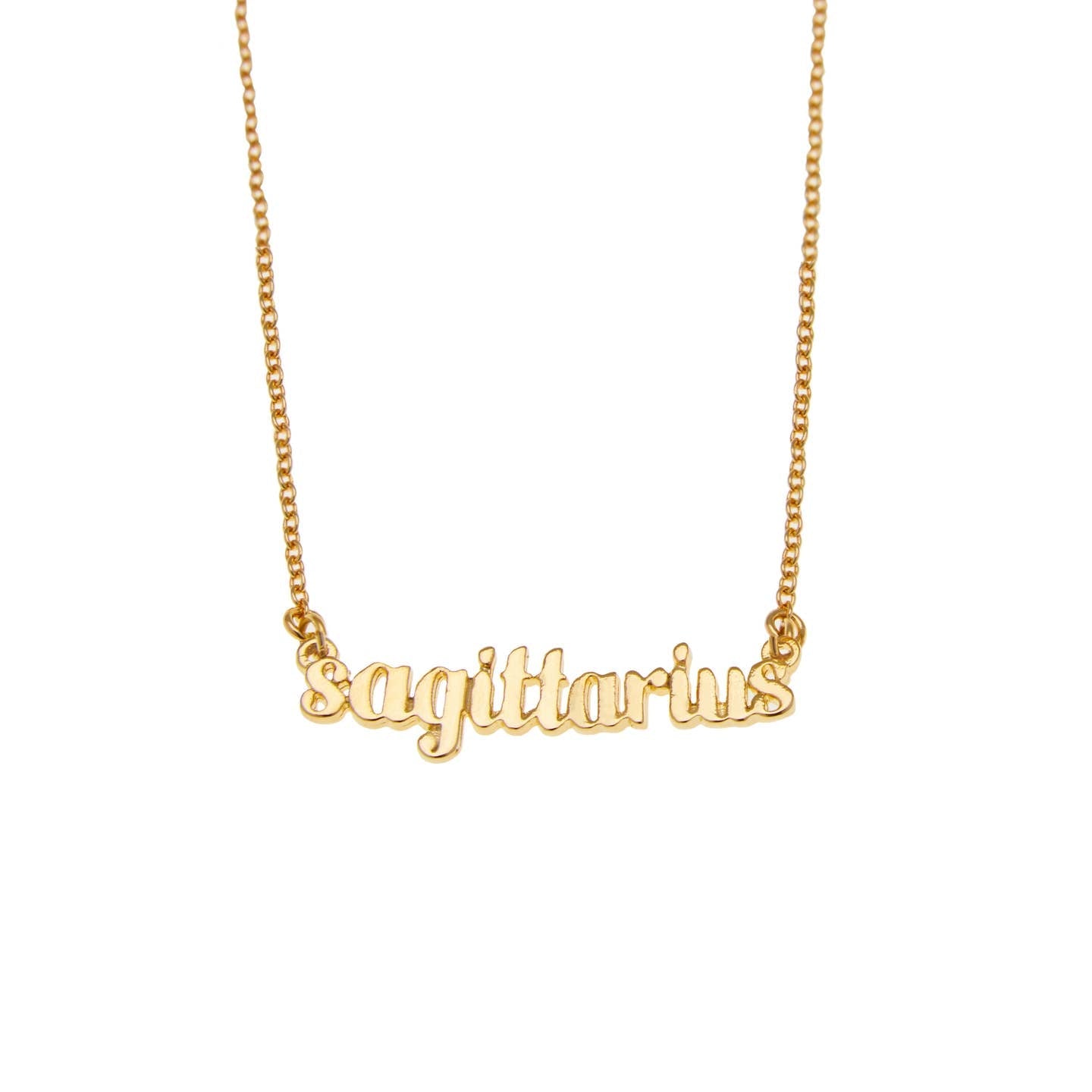 Sagittarius Zodiac Name Necklace - Confía Collective