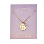 Scorpio Constellation Gold Necklace - Confía Collective