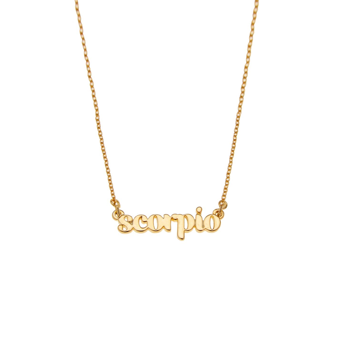 Scorpio Zodiac Name Necklace - Confía Collective