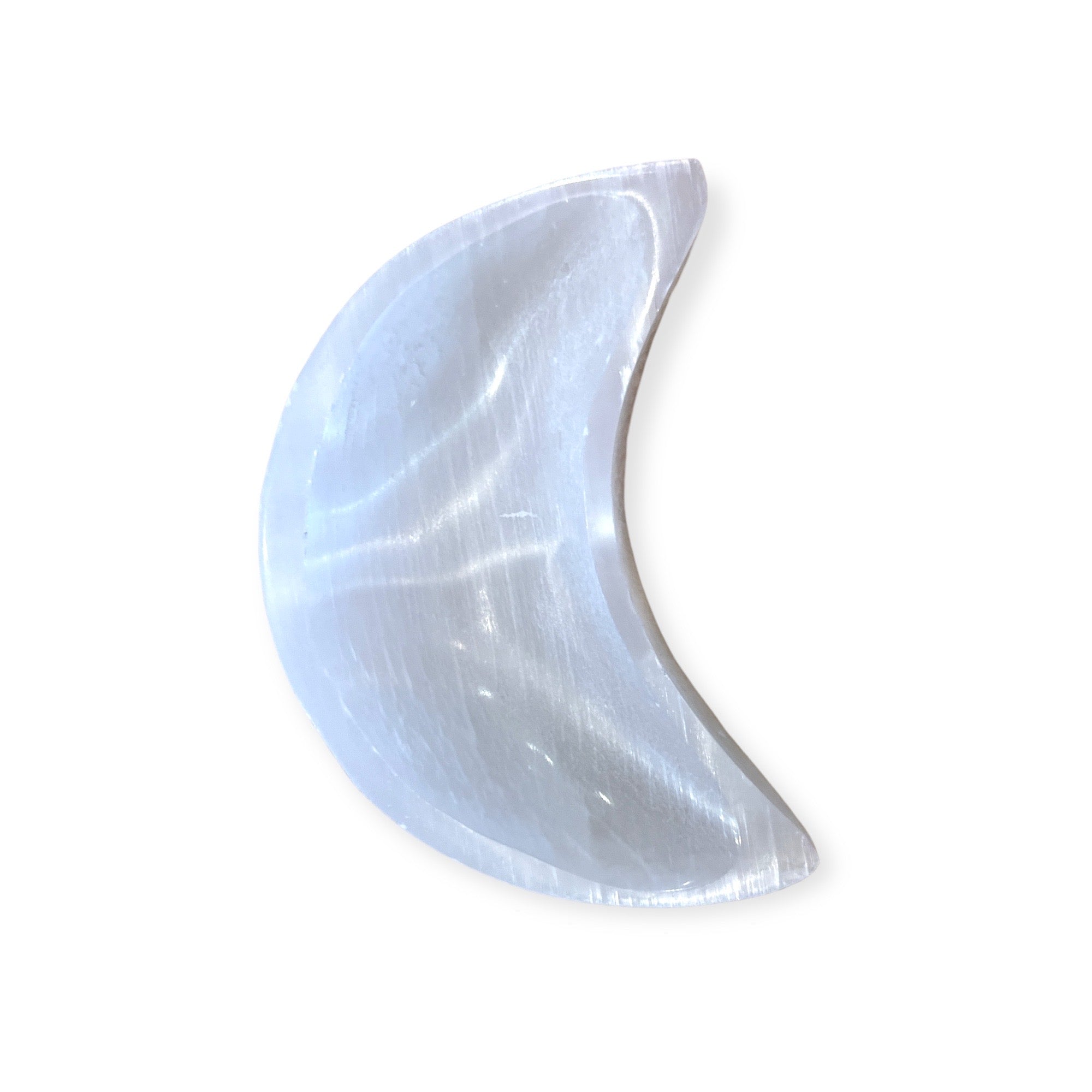 Selenite Crescent Moon Dish - Confía Collective