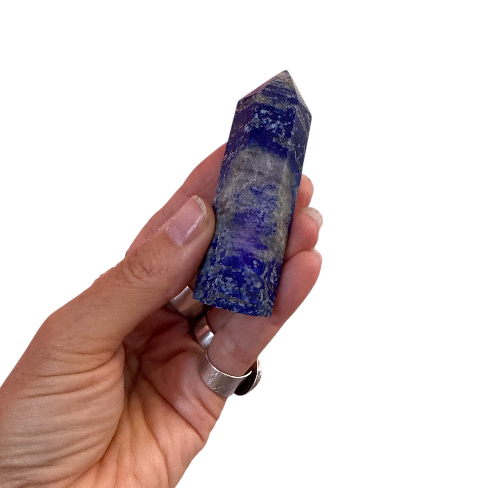 Sodalite Crystal Polished Obelisk Tower - Confía Collective
