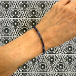 Sodalite Dainty Gemstone Adjustable Bracelet - Confía Collective