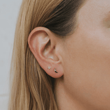 Sun & Moon Gold Stud Earrings - Confía Collective