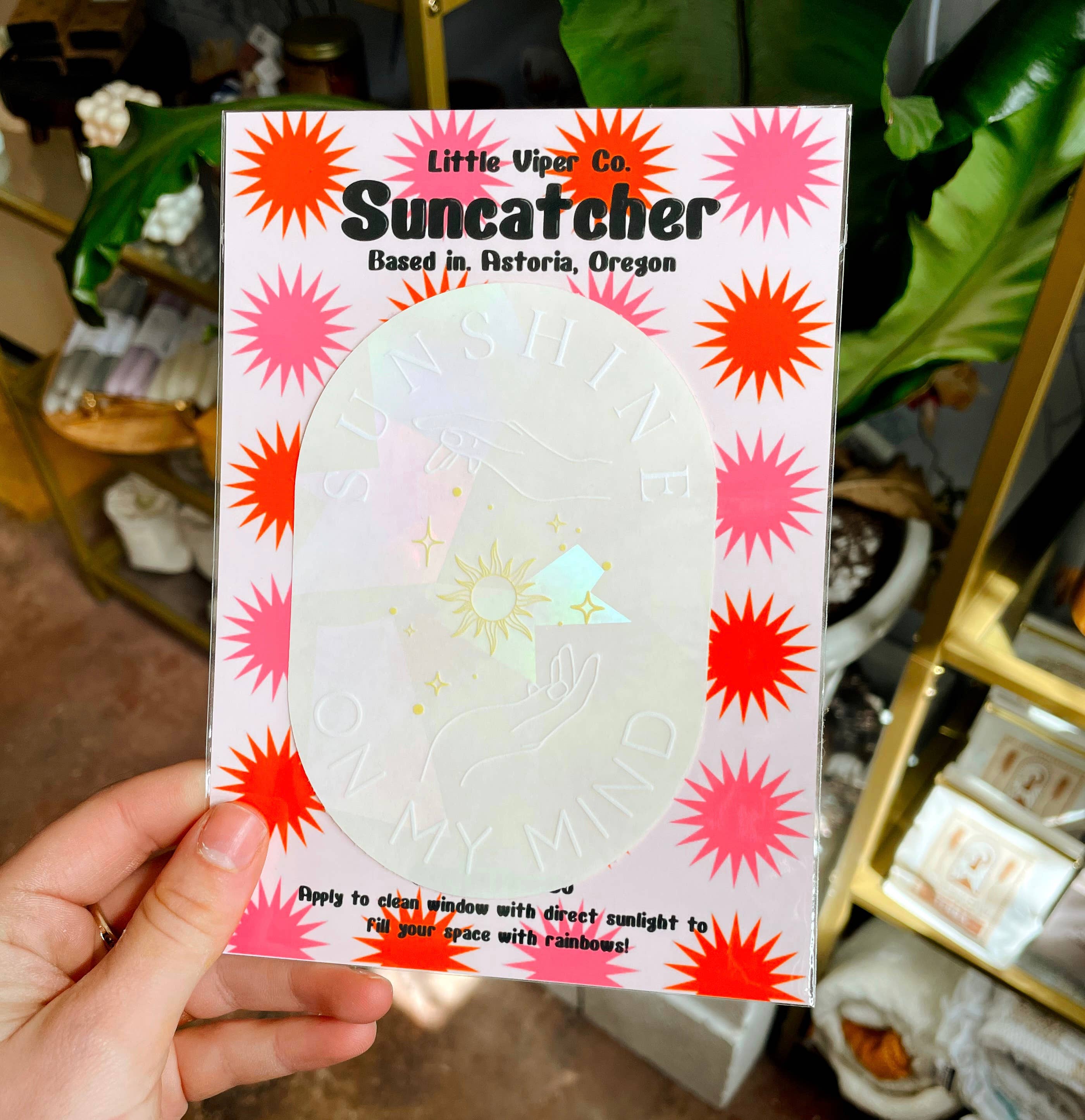 Sunshine On My Mind Suncatcher Sticker - Confía Collective