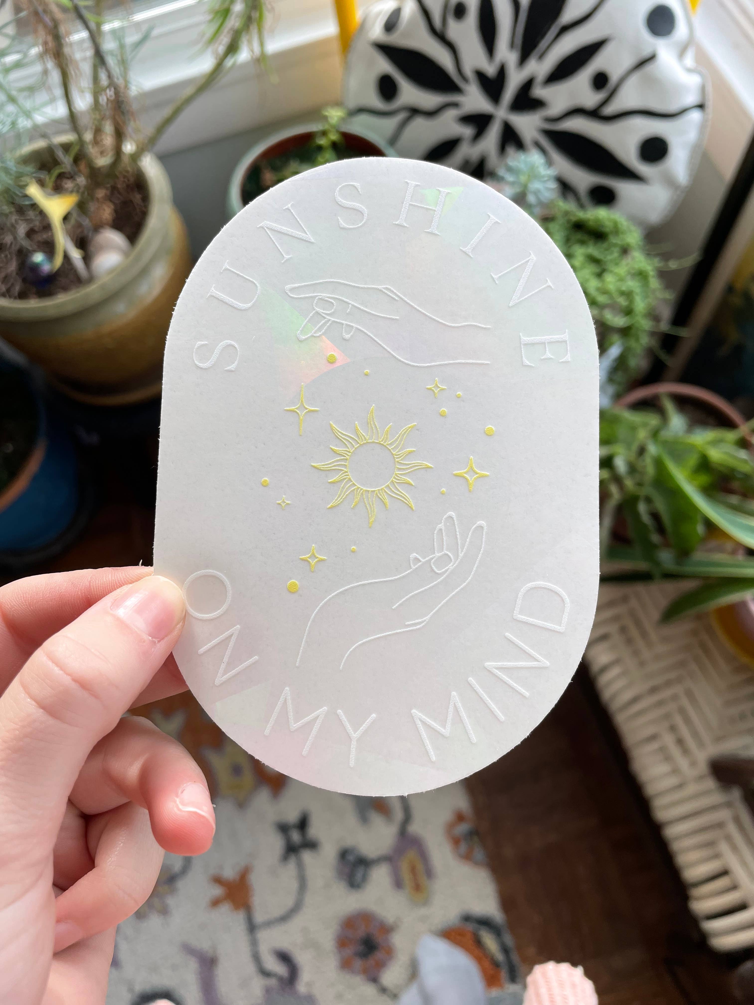 Sunshine On My Mind Suncatcher Sticker - Confía Collective