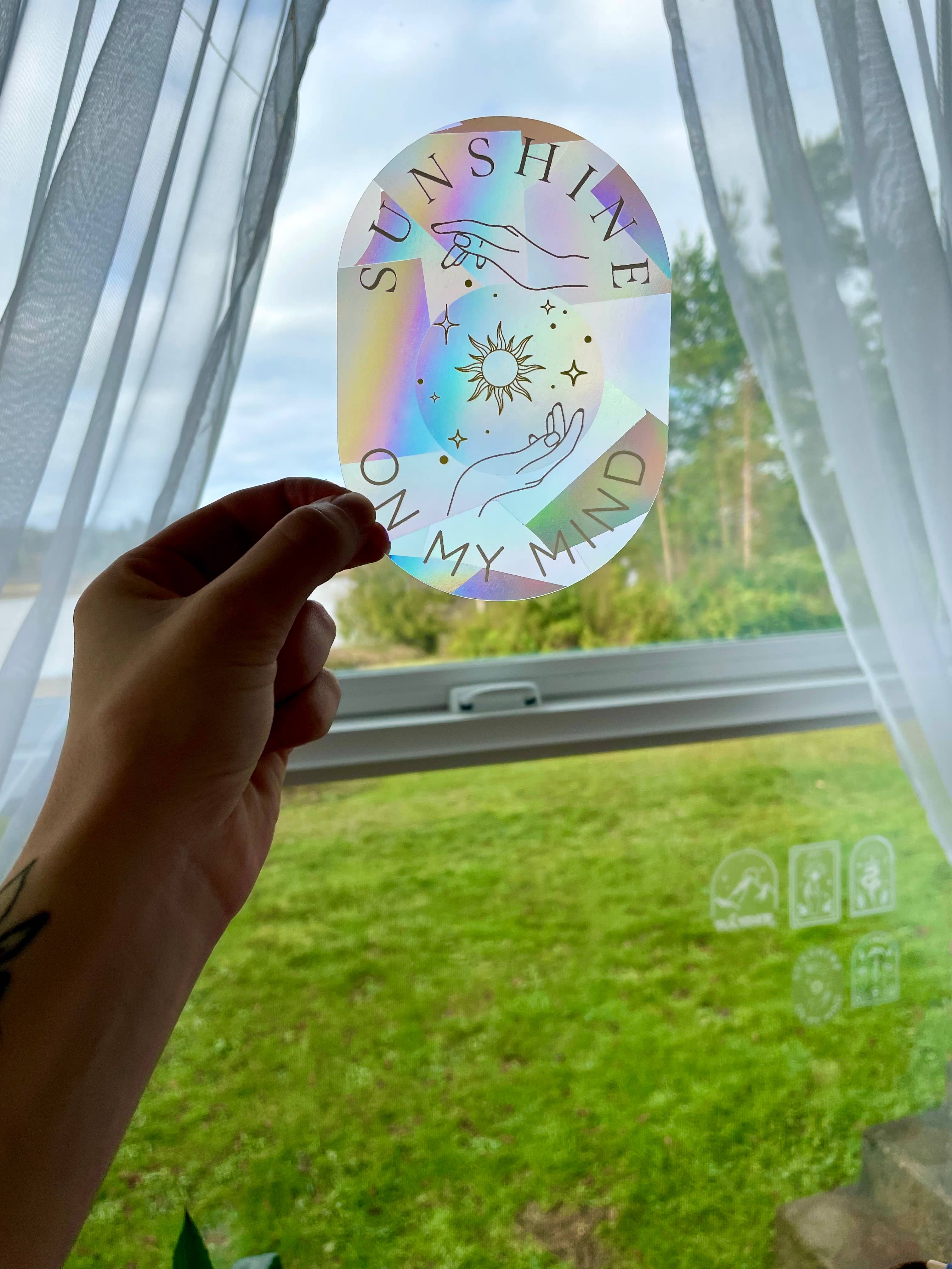 Sunshine On My Mind Suncatcher Sticker - Confía Collective