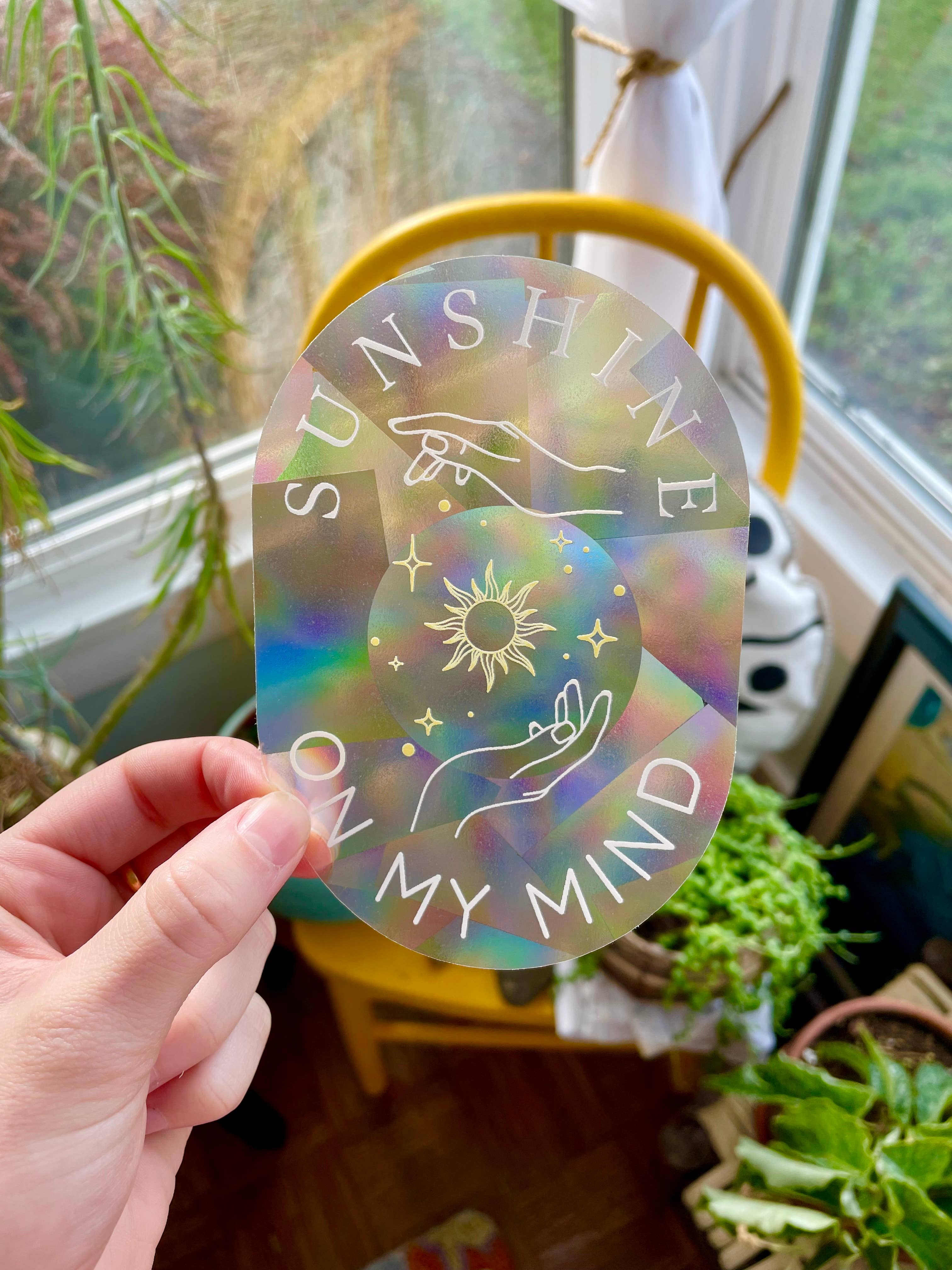 Sunshine On My Mind Suncatcher Sticker - Confía Collective